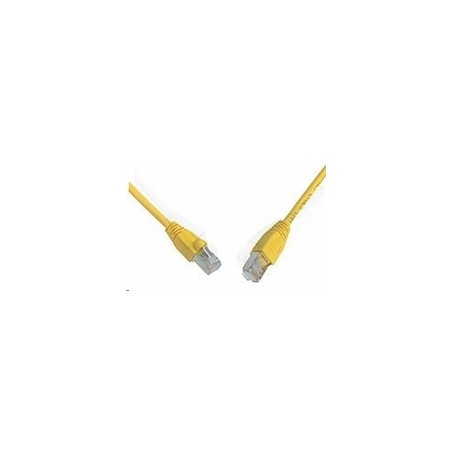 Solarix - patch kabel CAT5E SFTP PVC 0,5m žlutý