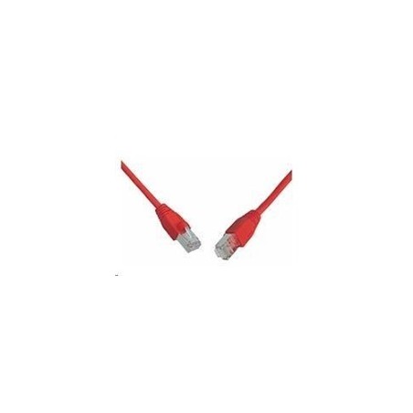 Solarix - patch kabel CAT5E SFTP PVC 10m červený
