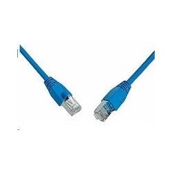 Solarix - patch kabel CAT5E SFTP PVC 10m modrý
