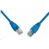 Solarix - patch kabel CAT5E SFTP PVC 10m modrý