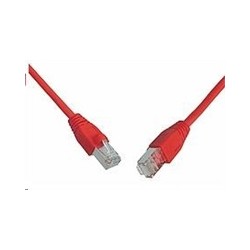 Solarix - patch kabel CAT5E SFTP PVC 1m červený