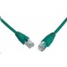 Solarix - patch kabel CAT5E SFTP PVC 1m zelený snag-proof