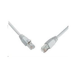 Solarix - patch kabel CAT5E SFTP PVC 0,5m šedý snag proof