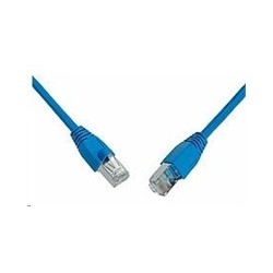 Solarix - patch kabel CAT5E SFTP PVC 0,5m modrý