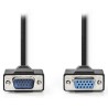 Nedis CCGP59100BK20 - Kabel VGA | VGA Zástrčka - VGA Zásuvka | 2 m | Černá barva