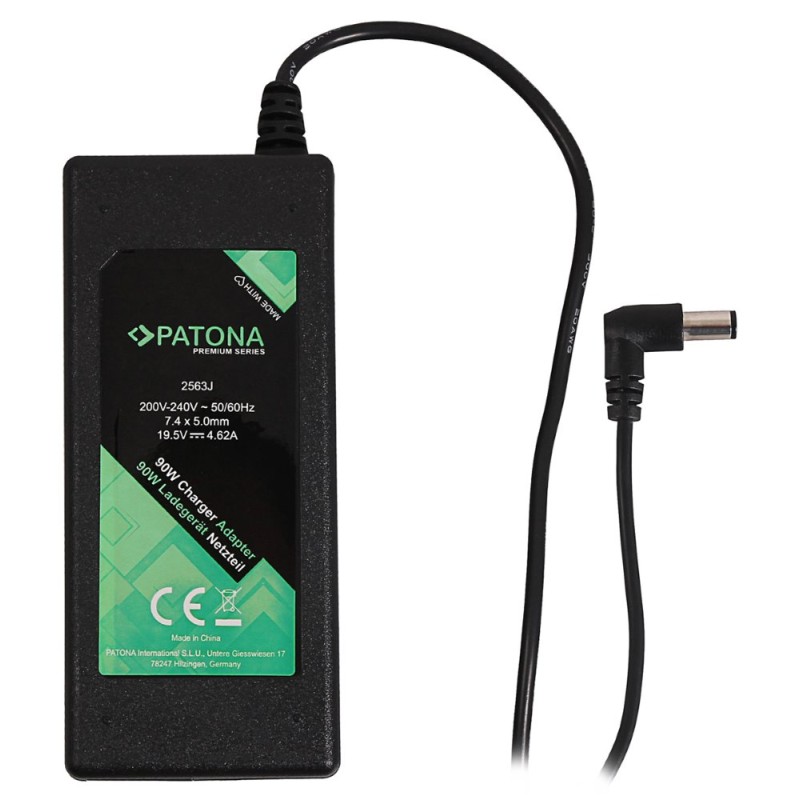 PATONA napájecí adaptér k ntb/ 19,5V/4,62A 90W/ konektor 7,4x5mm+pin/ DELL PREMIUM/ délka kabelu 2,5 m