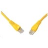 Solarix - patch kabel CAT5E UTP PVC 0,5m žlutý snag-proof