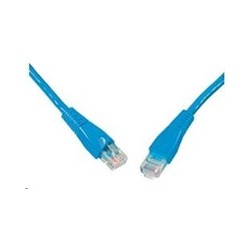 Solarix - patch kabel CAT5E UTP PVC 10m modrý snag-proof