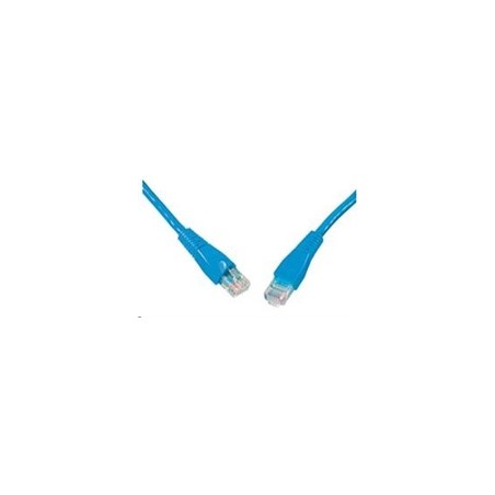 Solarix - patch kabel CAT5E UTP PVC 10m modrý snag-proof