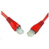 Solarix - patch kabel CAT5E UTP PVC 10m červený snag-proof
