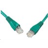 Solarix - patch kabel CAT5E UTP PVC 0,5m zelený snag-proof