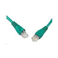 Solarix - patch kabel CAT5E UTP PVC 10m zelený snag-proof