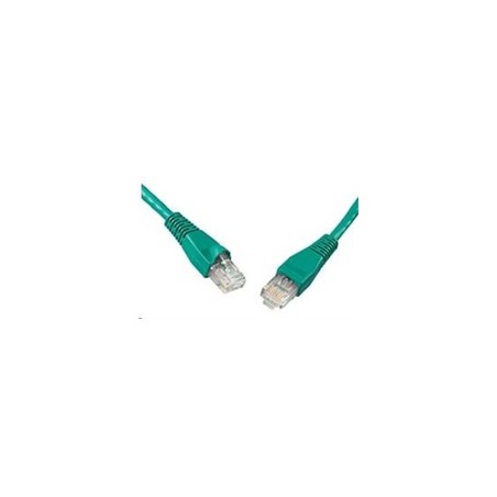 Solarix - patch kabel CAT5E UTP PVC 10m zelený snag-proof