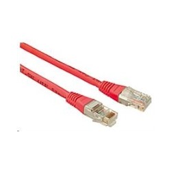 Solarix - patch kabel CAT5E UTP PVC 1m červené