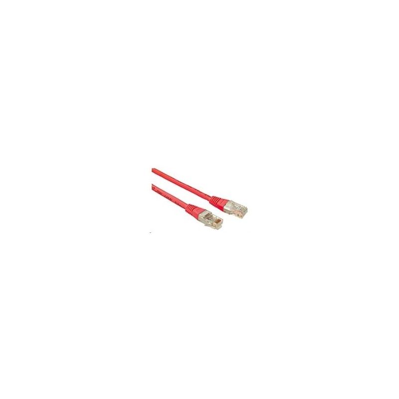 Solarix - patch kabel CAT5E UTP PVC 1m červené