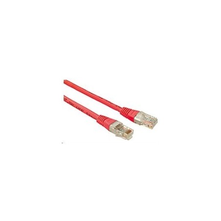 Solarix - patch kabel CAT5E UTP PVC 1m červené