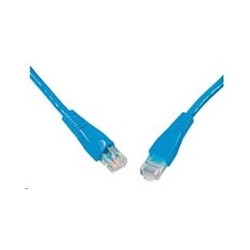 Solarix - patch kabel CAT5E UTP PVC 15m modrý snag-proof