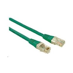 Solarix - patch kabel CAT5E UTP PVC 1m zelený non-snag proof
