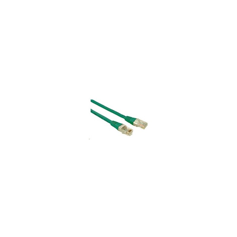 Solarix - patch kabel CAT5E UTP PVC 1m zelený non-snag proof