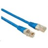 Solarix - patch kabel CAT5E UTP PVC 1m modrý non-snag proof