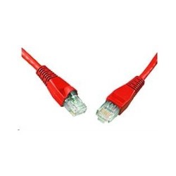 Solarix - patch kabel CAT5E UTP PVC 2m červený snag-proof