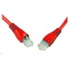 Solarix - patch kabel CAT5E UTP PVC 2m červený snag-proof
