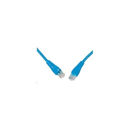 Solarix - patch kabel CAT5E UTP PVC 7m modrý snag-proof