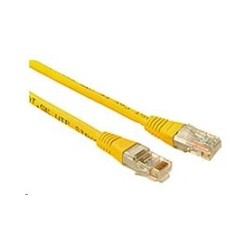 Solarix - patch kabel CAT5E UTP PVC 1m žlutý