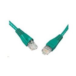 Solarix - patch kabel CAT5E UTP PVC 1m zelený snag-proof