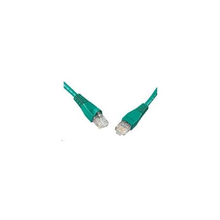 Solarix - patch kabel CAT5E UTP PVC 20m zelený snag-proof