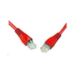Solarix - patch kabel CAT5E UTP PVC 20m červený snag-proof