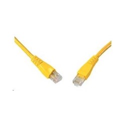 Solarix - patch kabel CAT5E UTP PVC 20m žlutý snag-proof