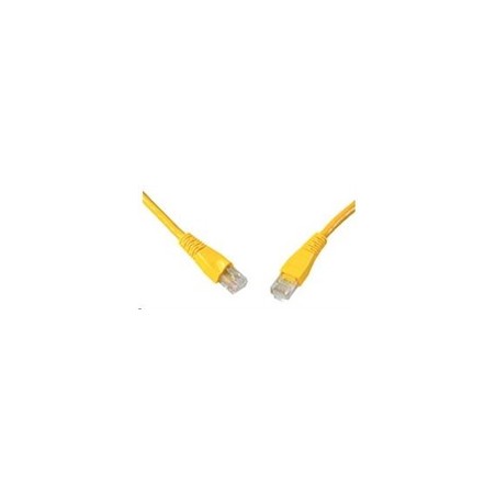 Solarix - patch kabel CAT5E UTP PVC 20m žlutý snag-proof