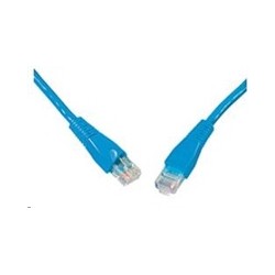 Solarix - patch kabel CAT5E UTP PVC 20m modrý snag-proof