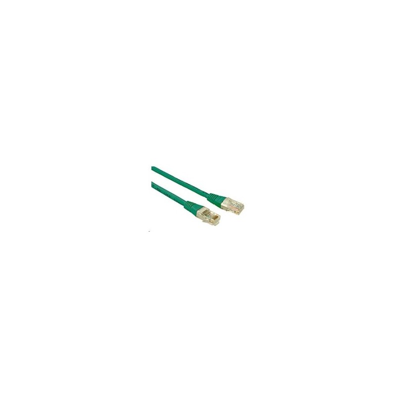 Solarix - patch kabel CAT5E UTP PVC 3m zelený non-snag proof