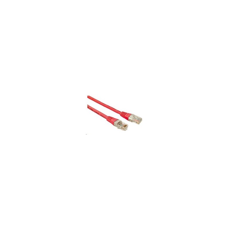 Solarix - patch kabel CAT5E UTP PVC 3m červené