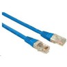 Solarix - patch kabel CAT5E UTP PVC 3m modrý non-snag proof