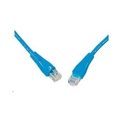 Solarix - patch kabel CAT5E UTP PVC 3m modrý snag-proof