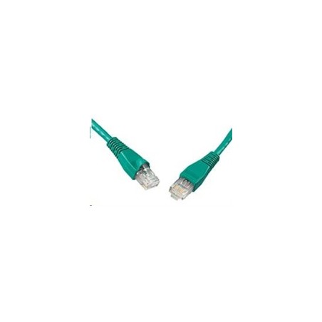 Solarix - patch kabel CAT5E UTP PVC 2m zelený snag-proof