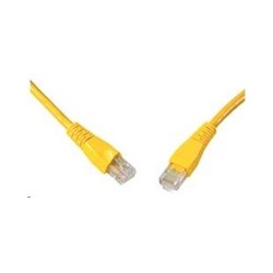 Solarix - patch kabel CAT5E UTP PVC 3m žlutý snag-proof