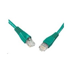 Solarix - patch kabel CAT5E UTP PVC 7m zelený snag-proof