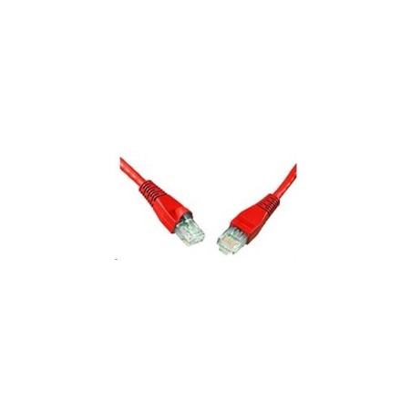 Solarix - patch kabel CAT5E UTP PVC 7m červený snag-proof