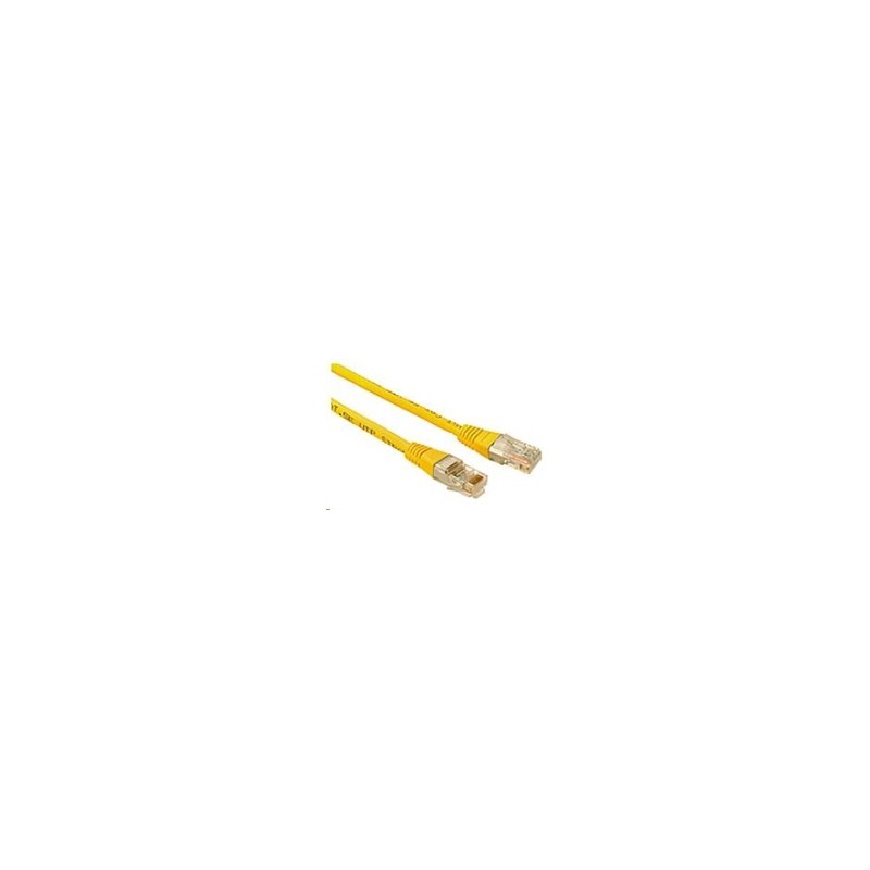 Solarix - patch kabel CAT5E UTP PVC 5m žlutý