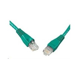 Solarix - patch kabel CAT5E UTP PVC 5m zelený snag-proof