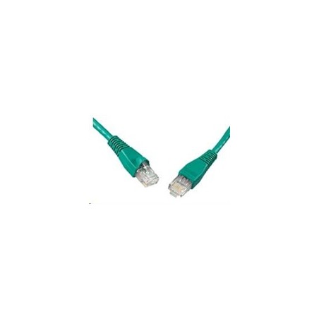 Solarix - patch kabel CAT5E UTP PVC 5m zelený snag-proof