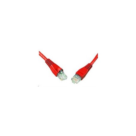 Solarix - patch kabel CAT6 UTP PVC 0,5m červený