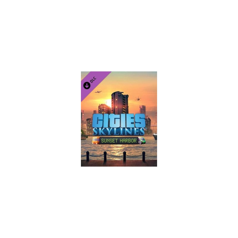 Cities Skylines Sunset Harbor – herní rozšíření pro PC (elektronická licence)