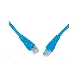 Solarix - patch kabel CAT6 UTP PVC 0,5m modrý
