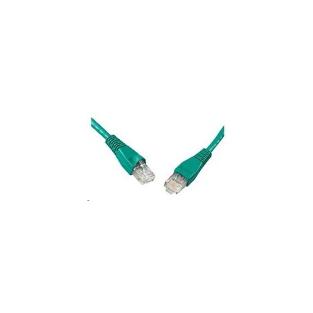 Solarix - patch kabel CAT6 UTP PVC 0,5m zelený snag-proof