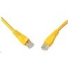 Solarix - patch kabel CAT6 UTP PVC 10m žlutý snag proof